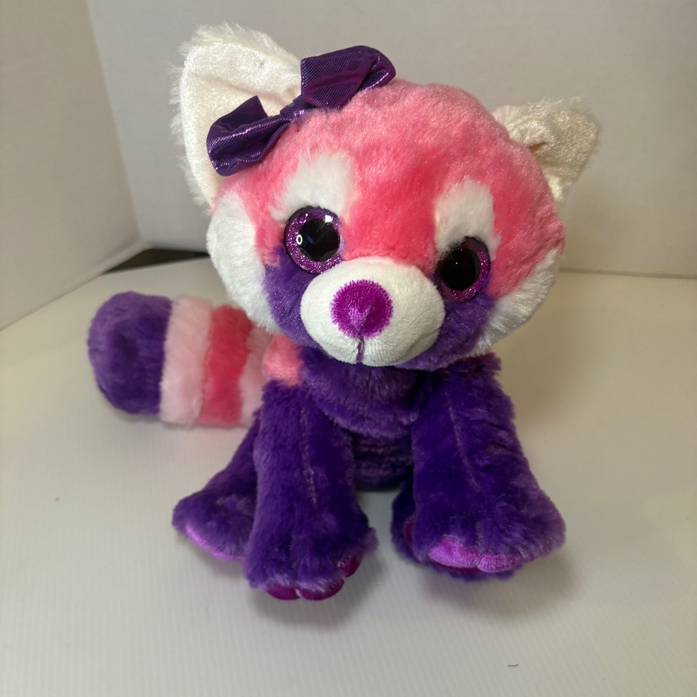Wild Republic Red Panda Plush Pink Purple 10 Inch Stuffed Animal Toy